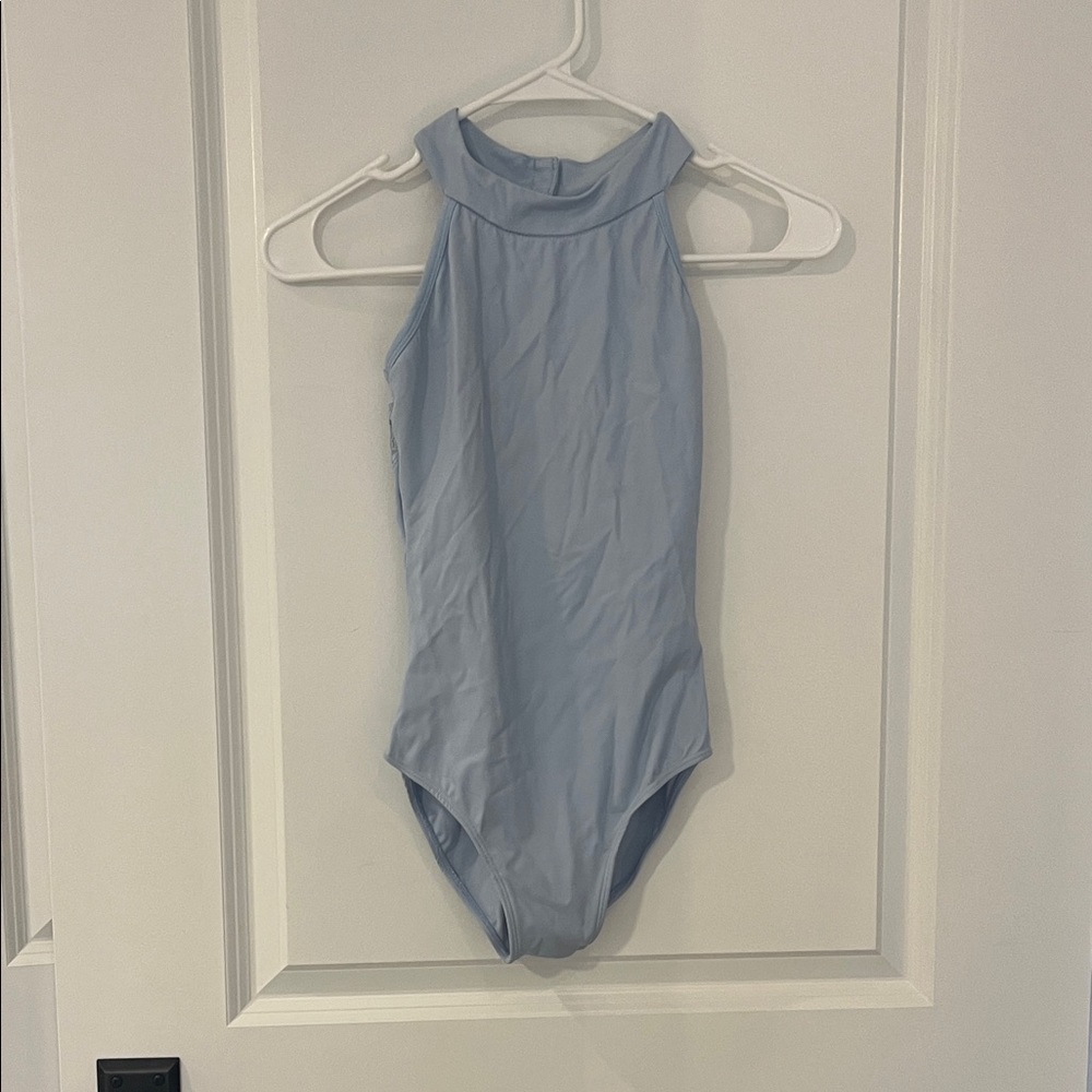 Light Blue High Neck Leotard